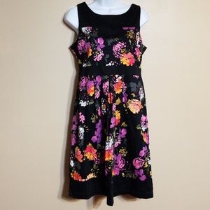 Motherhood Maternity Black Floral Dress Sz - M